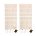 KZY LONDON Turkish Beach Towel 2 Pack – 100% Organic Cotton Quick Dry