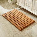 Organizedlife Teak Wood Bath Mat – Large 80x50cm Non-Slip Shower Mat