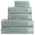 Christy Luxe 6 Piece Turkish Cotton Towel Set – 730GSM Surf Green