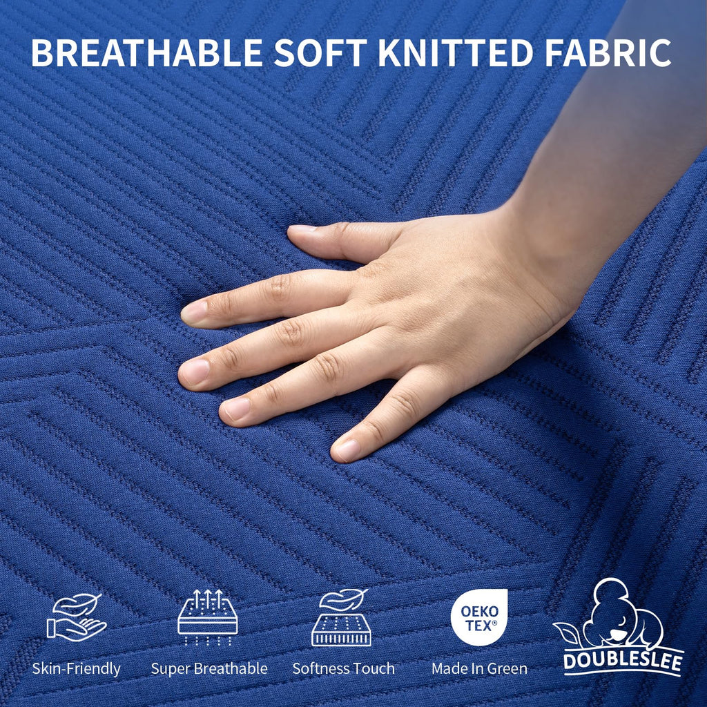 Doubleslee Memory Foam Mattress King Size Bed, 8 Inch Medium, 150x200x20cm - image 2