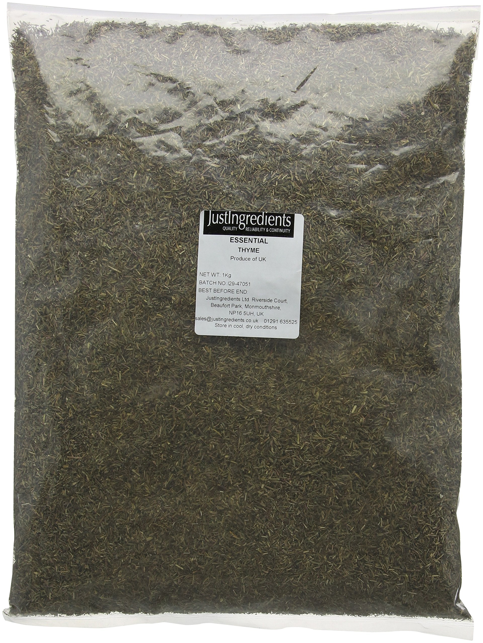 JustIngredients Dried Thyme – 1kg Bulk Aromatic Culinary Herb