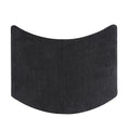 Chenille Curved Bath Mat – Non-Slip Round Shower Rug, Anthracite