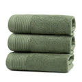 Ferò Luxury 3-Piece Cotton Bath Towel Set | 550 GSM Italian Design – Green