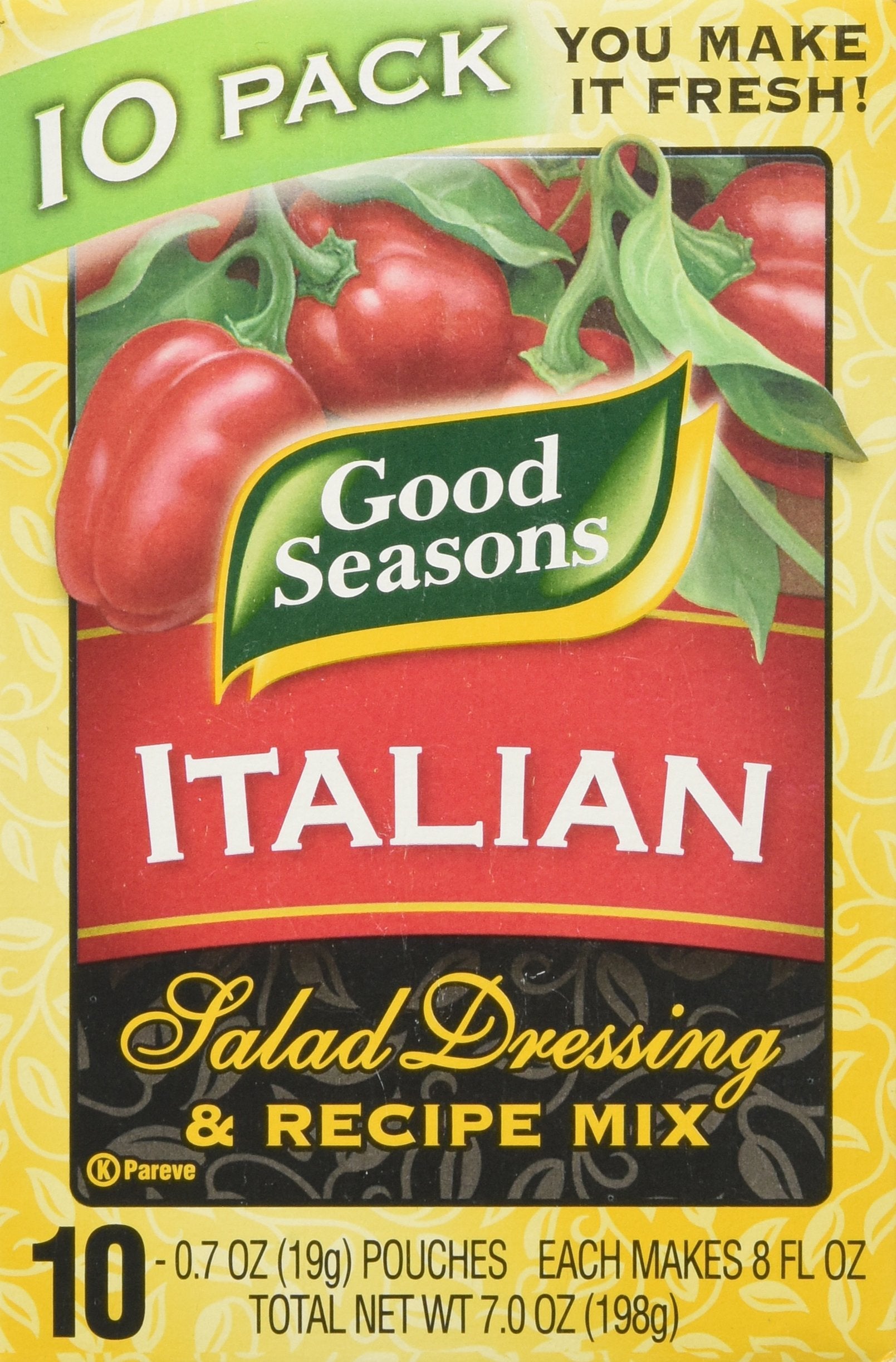 Good Seasons Italian Salad Dressing & Recipe Mix - 0.7 oz (10 Pouches)