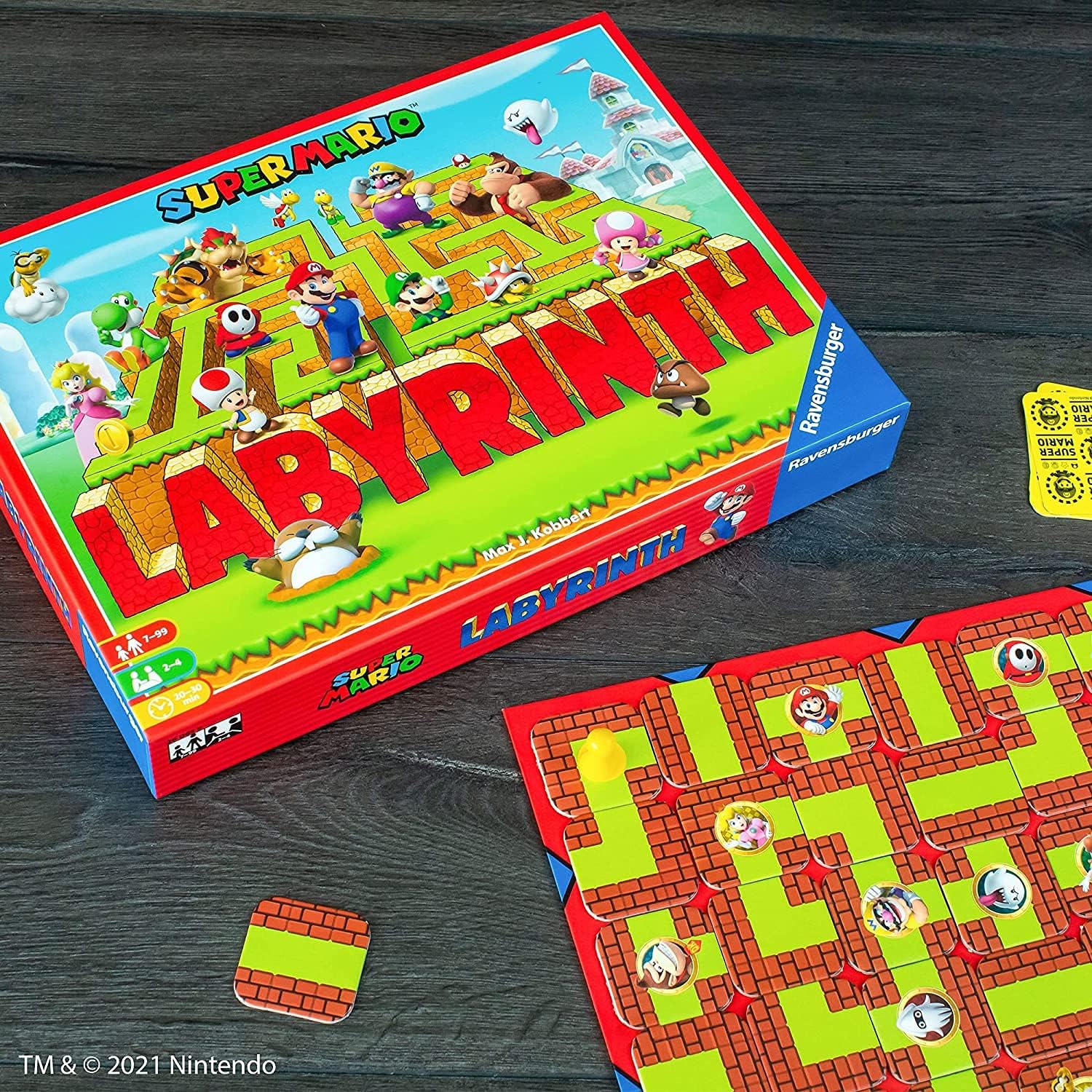 Ravensburger Super Mario Labyrinth Board Game – Family Strategy Game