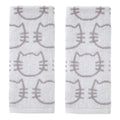 SKL Home Cat Hand Towel 2-Piece Set | Terry Jacquard Bath & Kitchen