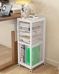Noskox Rolling File Cart,Mobile Bookshelf with Wheels - image 1