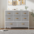 Feonase 8-Drawer Fabric Dresser | Metal Frame Storage Chest for Bedroom