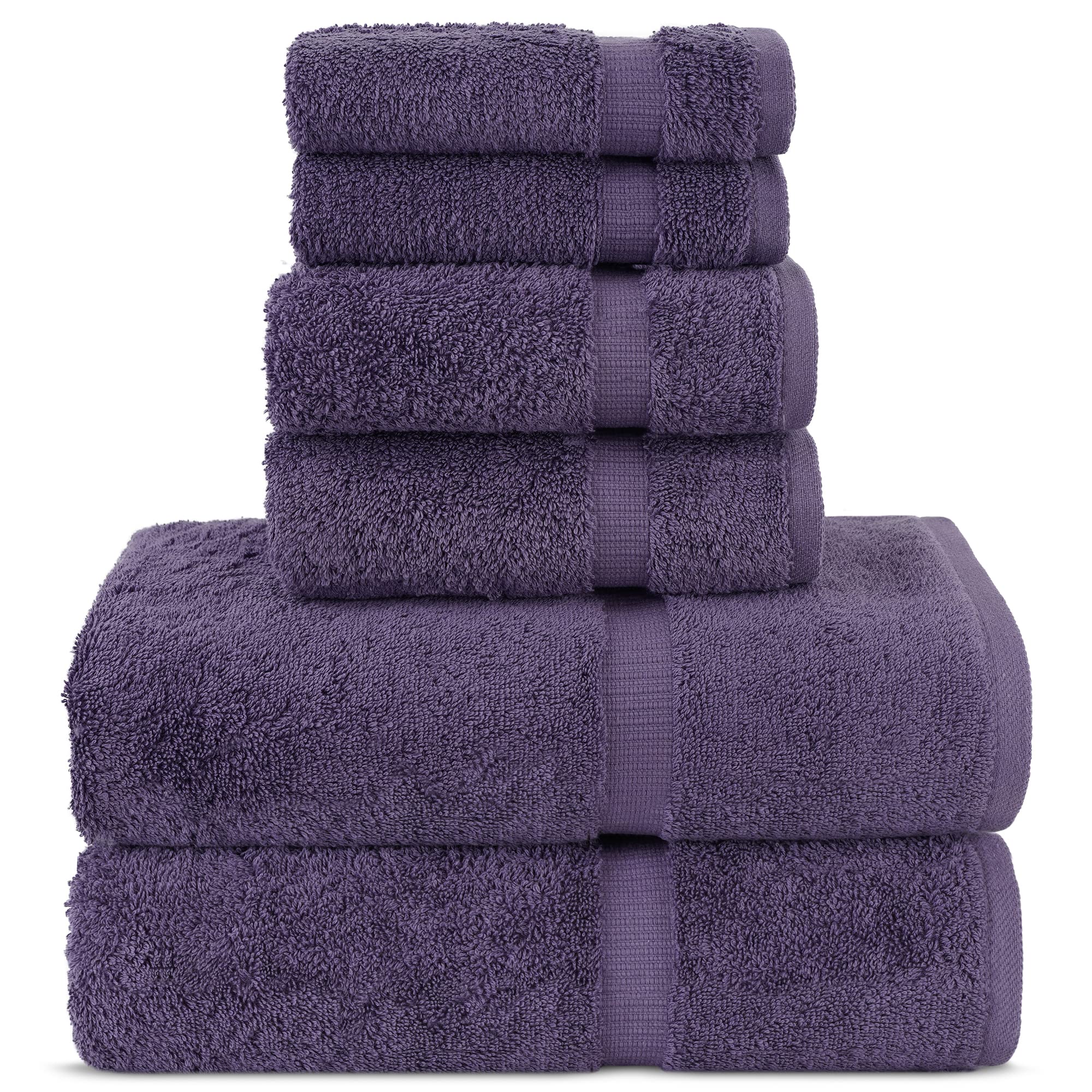 Jolof Store Turkish Cotton 6-Piece Towel Set | Luxury Hotel Quality