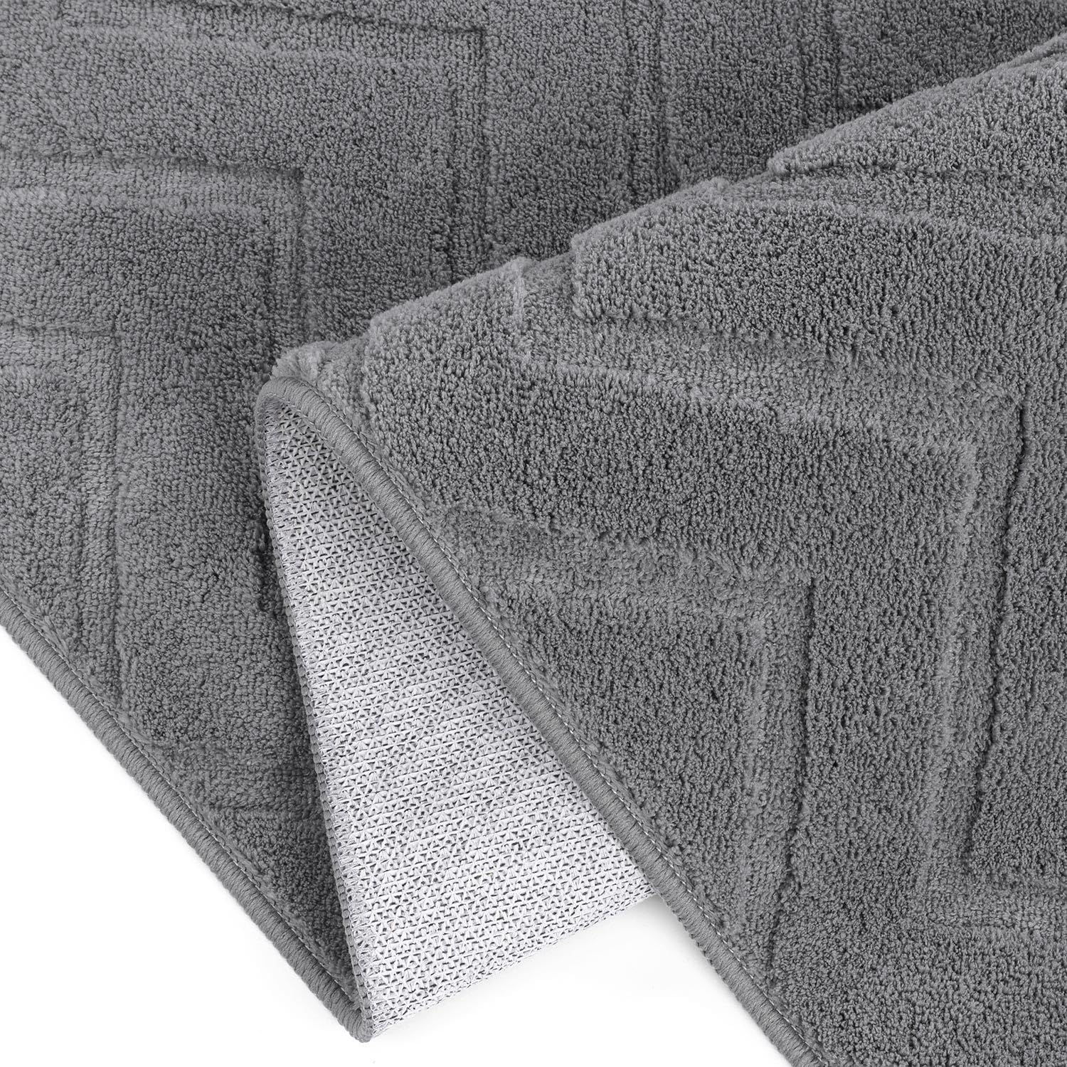SHACOS Modern Grey Geometric Area Rug | 120x160cm Non-Slip Washable