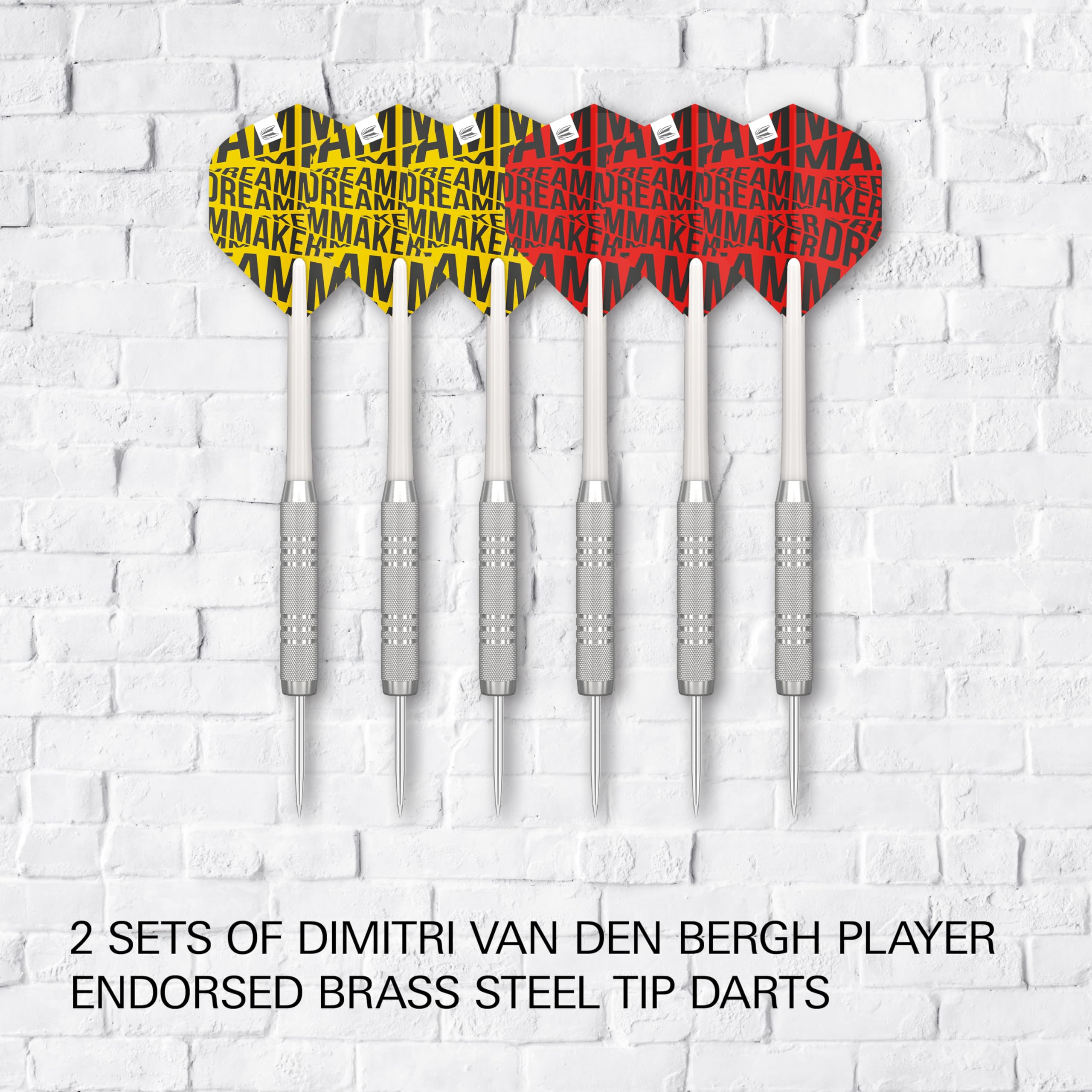 Target Darts Dimitri Van den Bergh Dartboard Set | Sisal Board & 6 Darts