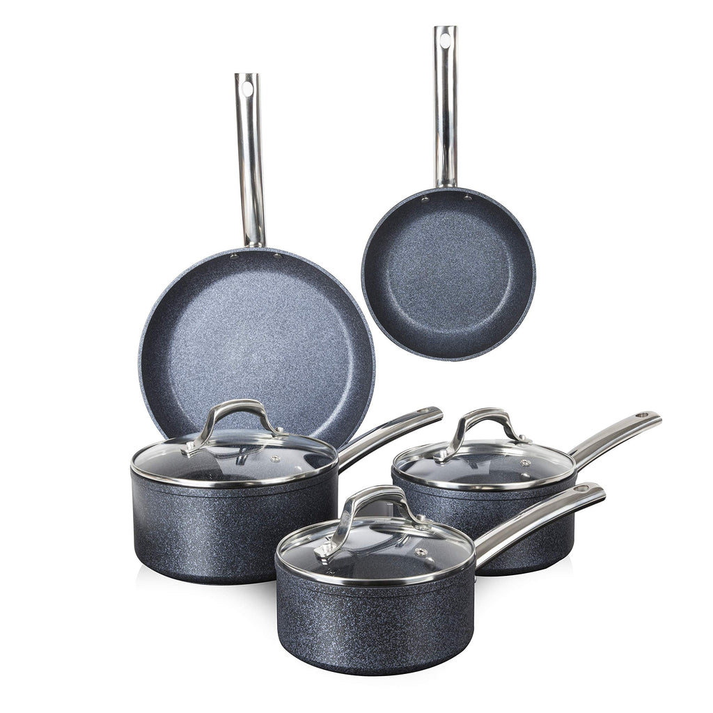 Tower TruStone 5 Piece Non-Stick Induction Cookware Set – Violet Black