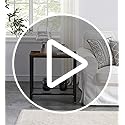 DRM Industrial Console Table - 2-Tier Narrow Rustic Side Table for Small Spaces