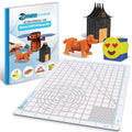 3Dmate Starter Transparent 3D Pen Mat with Stencil Book | 9x7 Silicone