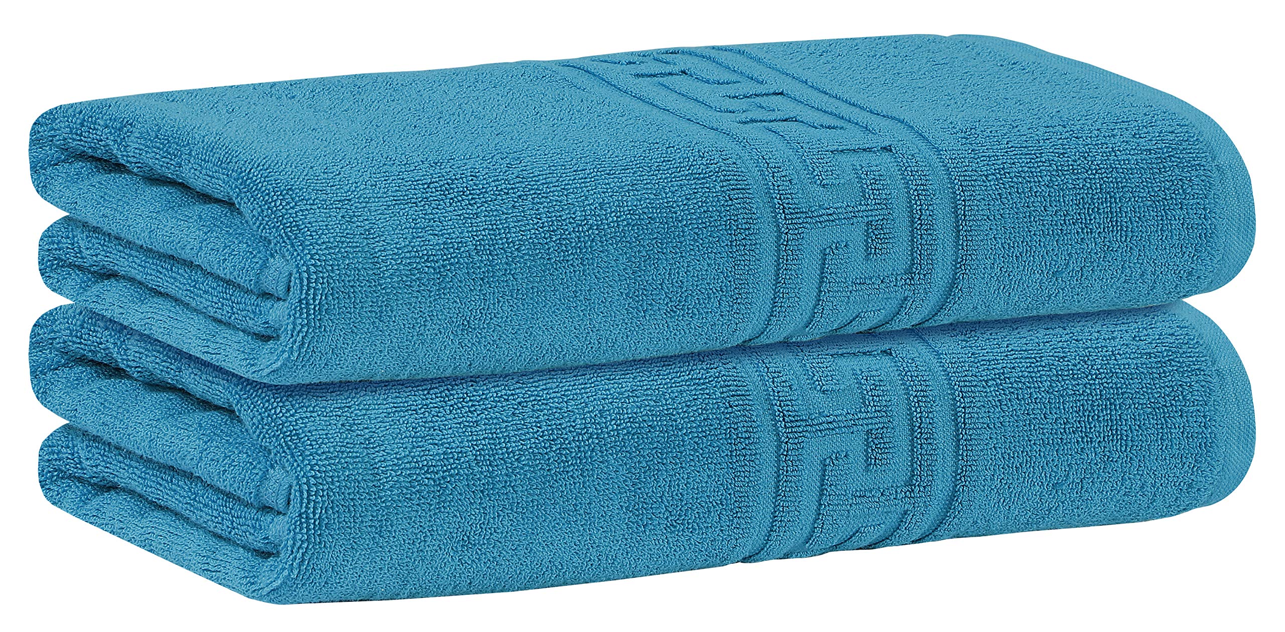 DTEX HOMES 2-Piece Large Bath Sheet Set | 100% Cotton 600 GSM – Teal