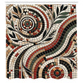Abakuhaus Boho Shower Curtain | Waterproof Turkish Fabric | 175 x 200 cm