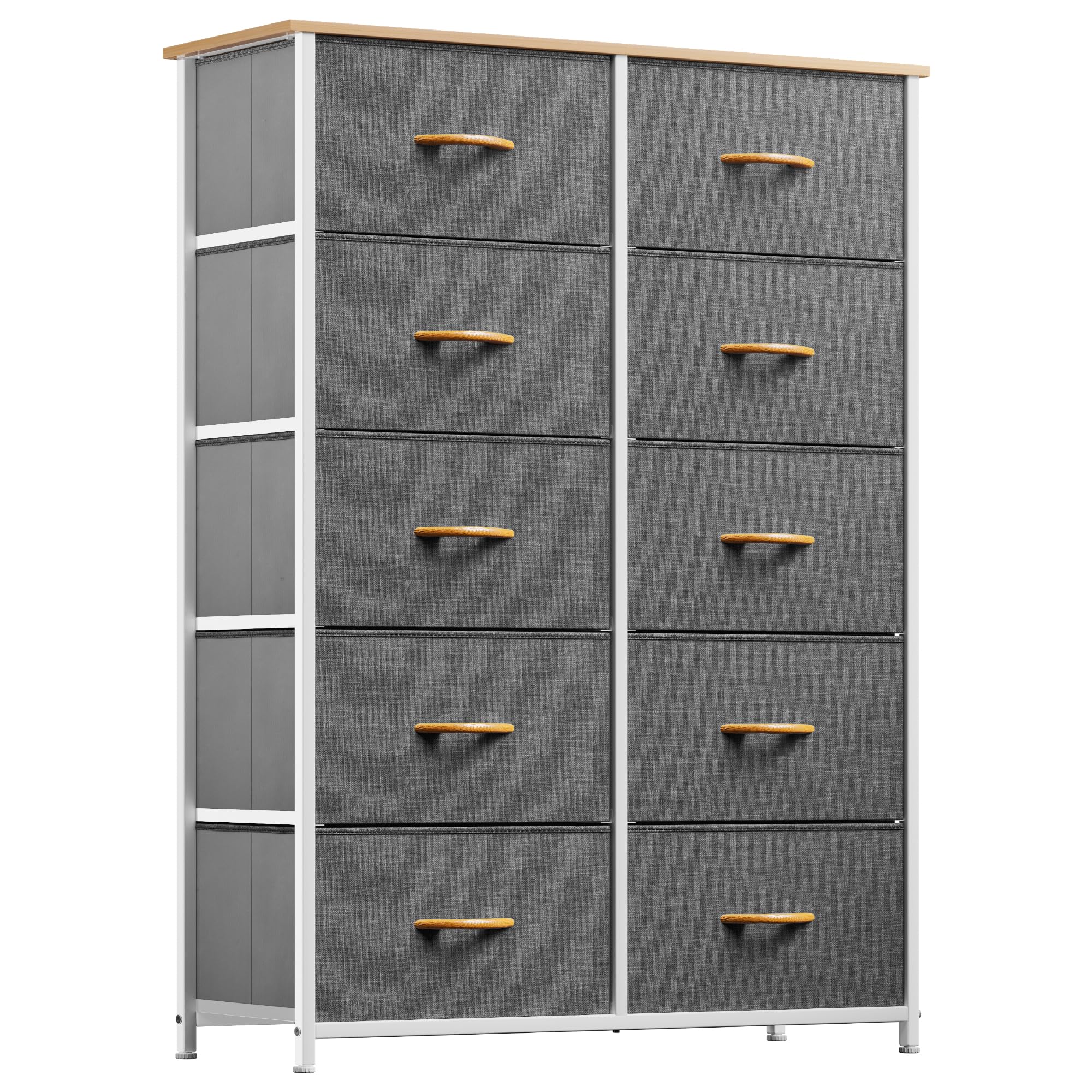 YITAHOME 10-Drawer Fabric Chest of Drawers | Steel Frame Storage Unit