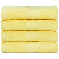 Ample Decor 100% Cotton Washcloths – 600 GSM Absorbent Face Towels, 4 Pack