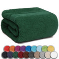 NatureMark Sauna Towel – 100% Cotton Terry, Dark Green, 80x200 cm