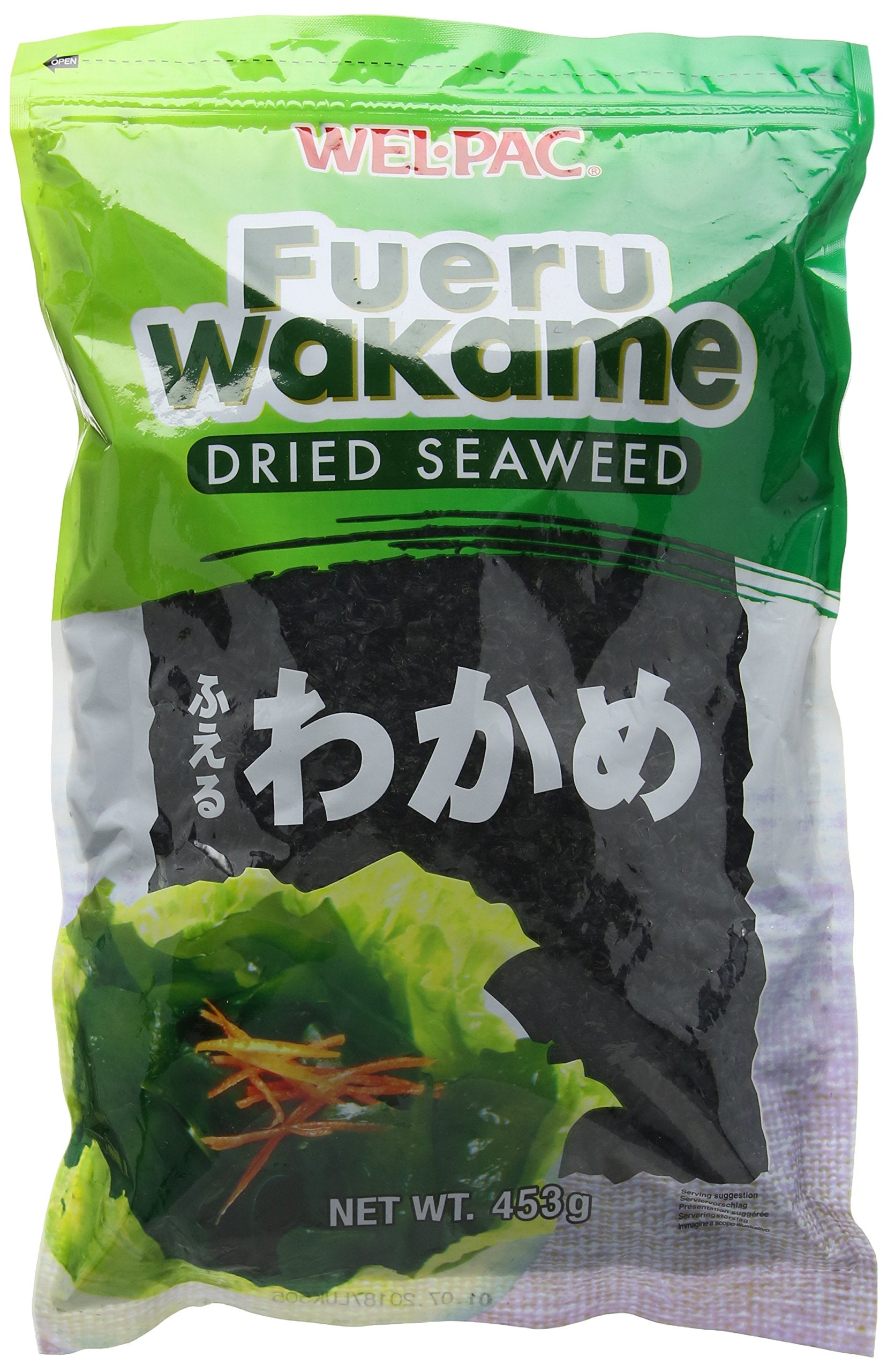 Wel-Pac Wakame Dried Seaweed – Premium Japanese Sea Vegetables, 453g