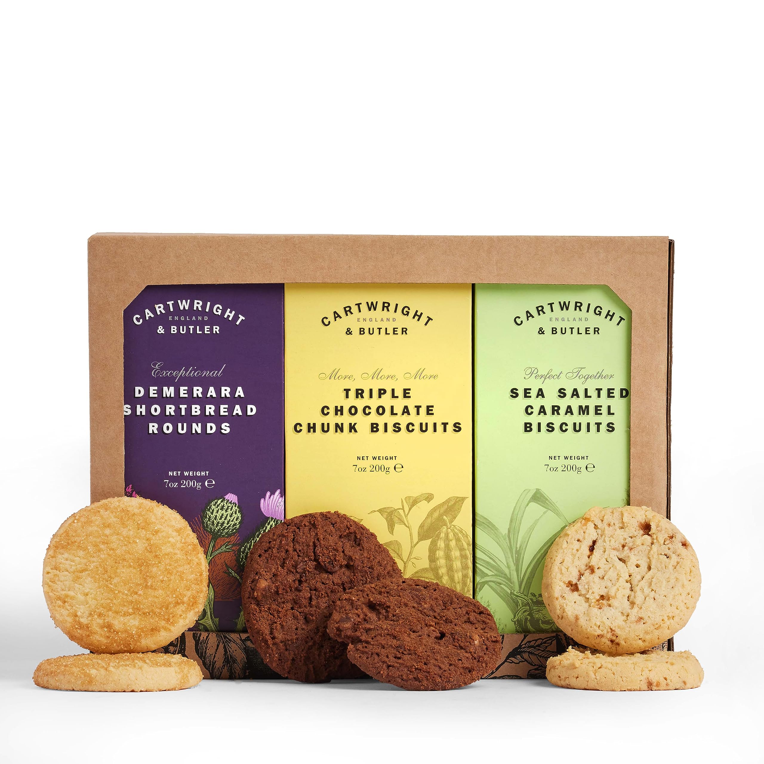Cartwright & Butler Trio of Biscuits – Luxury Shortbread & Cookie Gift Set