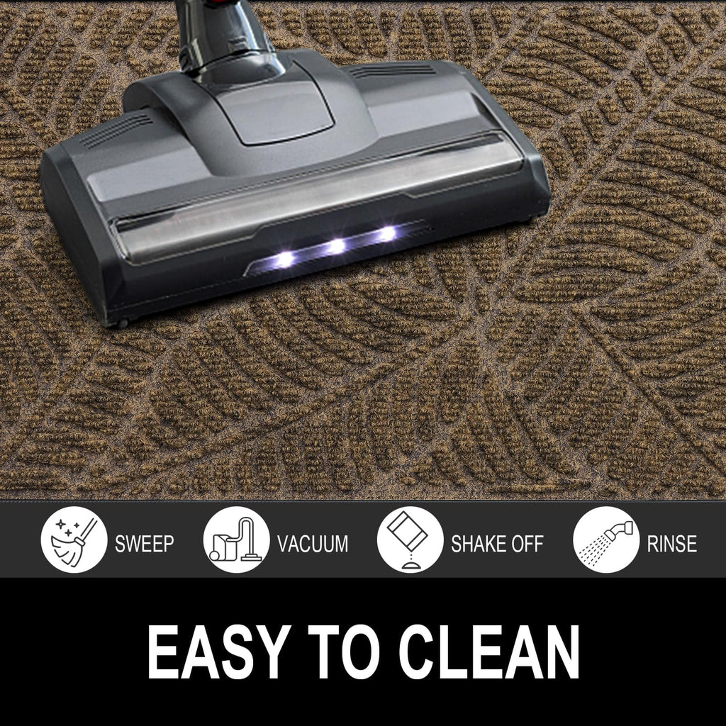 Homaxy Heavy Duty Rubber Door Mat – Non-Slip Dirt Trapper Entrance Rug