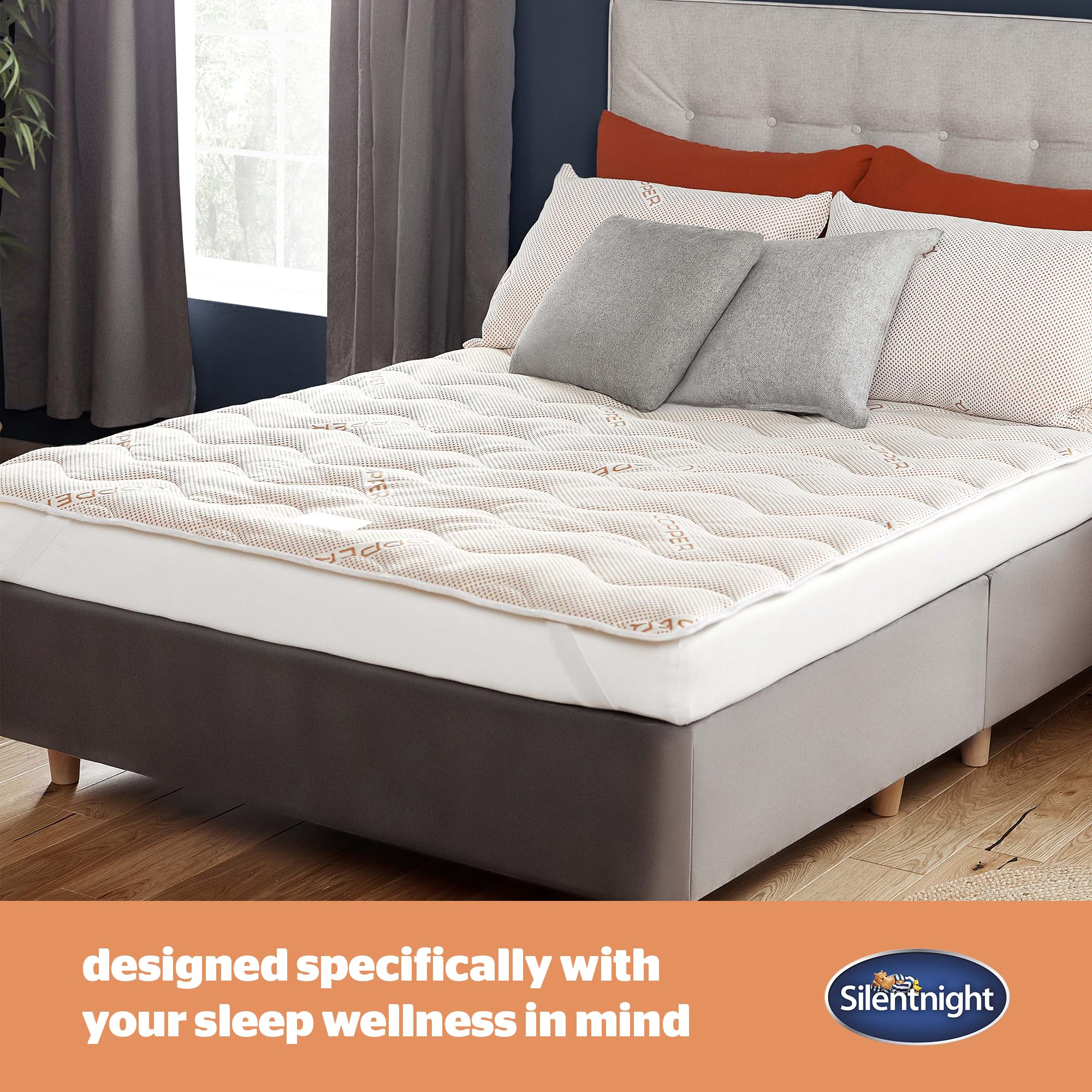 Silentnight Copper Infused Mattress Topper – King Size Cooling Support
