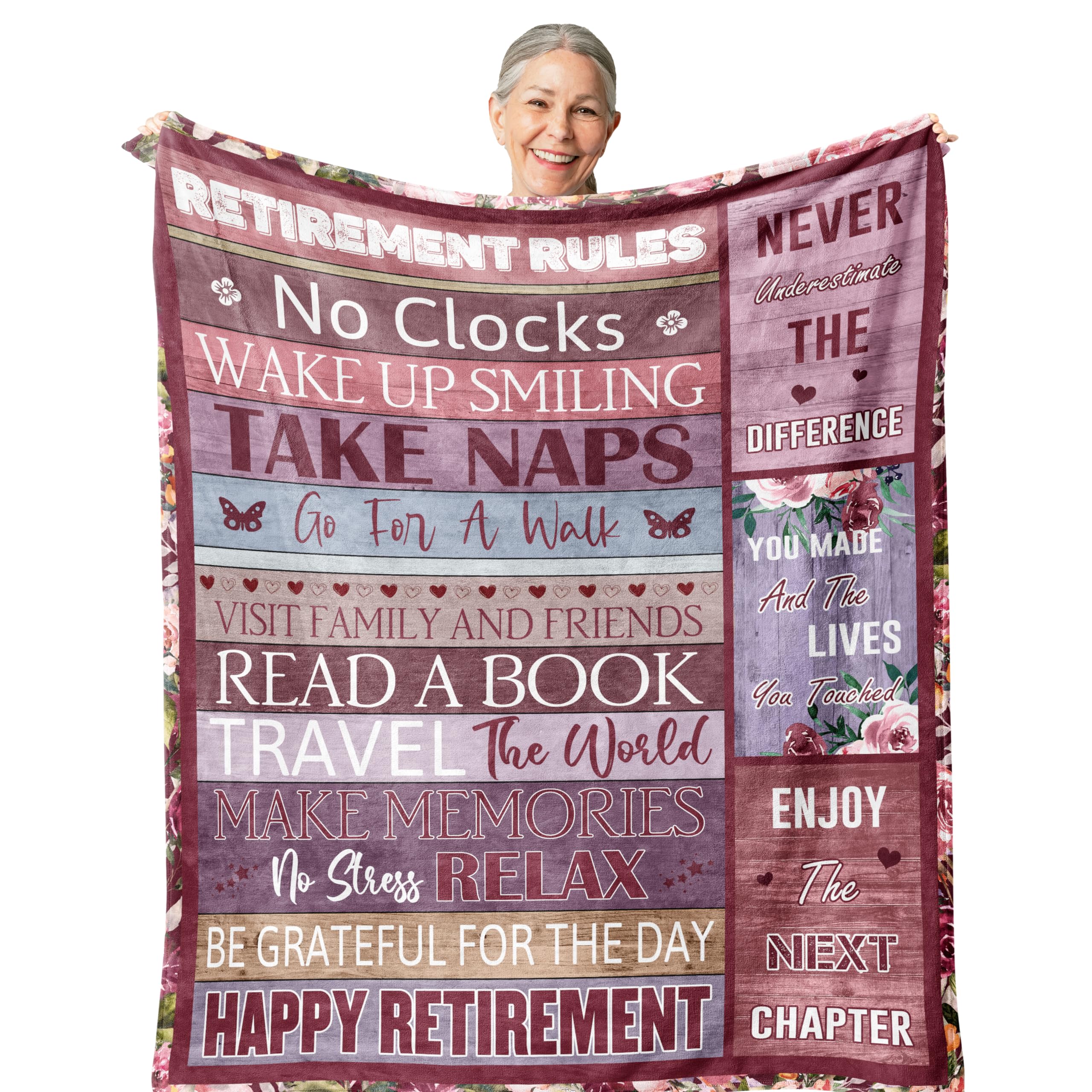 Retirement Blanket – Soft Fleece Farewell Gift for Coworkers