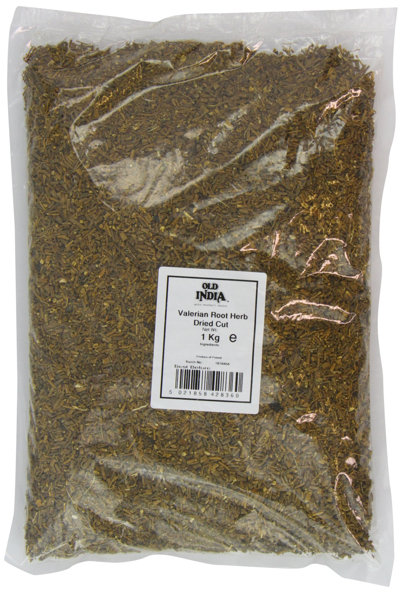Old India Valerian Root Herb – Dried Cut Herbal Supplement, 1kg Bulk