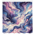 Abakuhaus Purple Marble Fabric Shower Curtain | Waterproof Turkish Decor