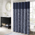 Madison Park Aubrey Paisley Jacquard Microfiber Shower Curtain - 72x72