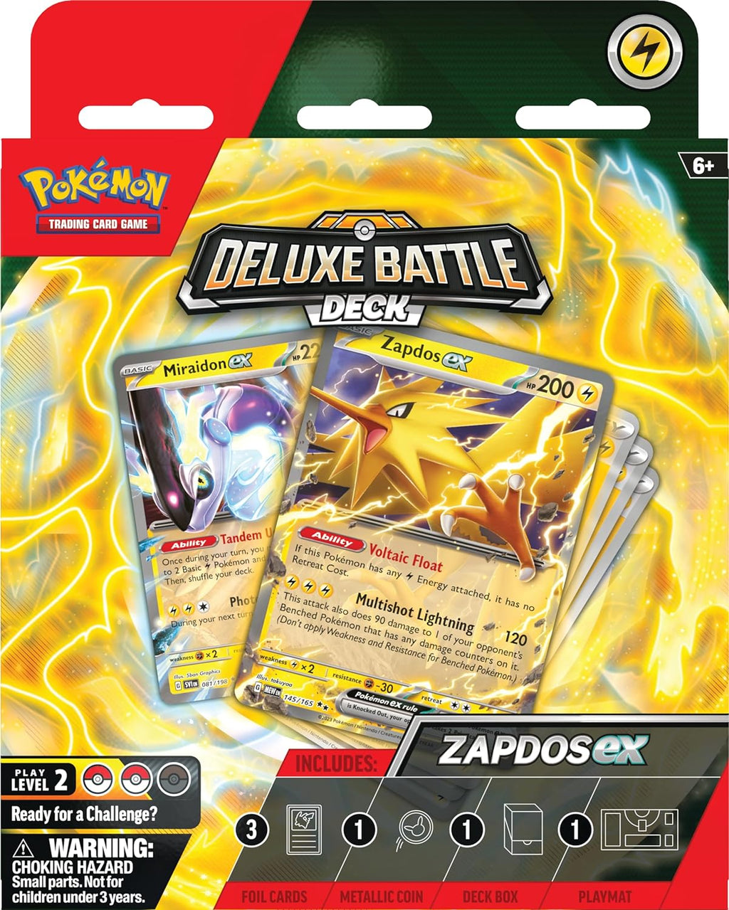 Pokemon TCG: Zapdos ex Deluxe Battle Deck - 60-Card Strategy Set