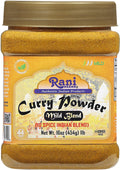 Rani Mild Curry Powder – 10-Spice Salt-Free Indian Blend, 1lb Jar