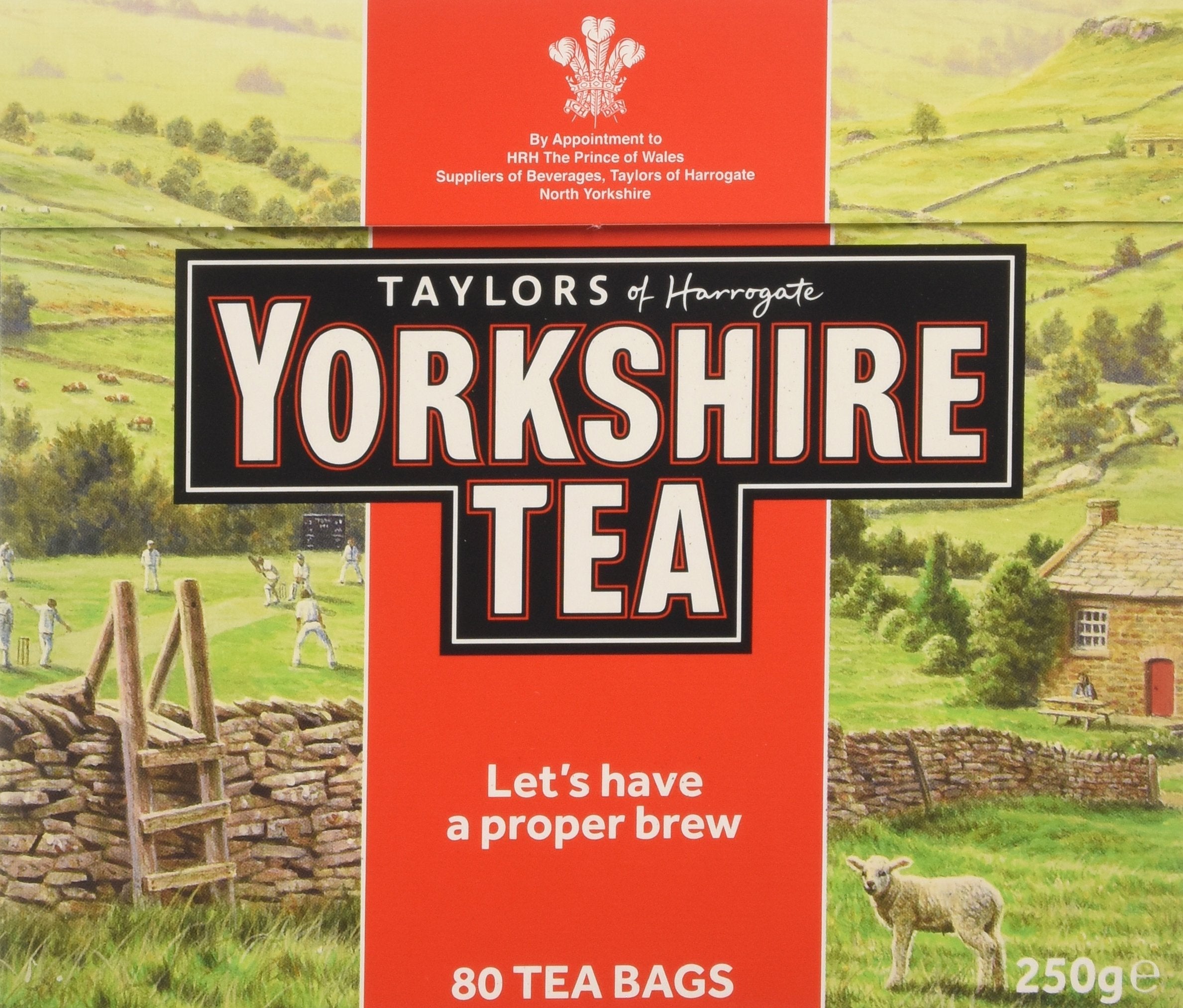 Yorkshire Tea Black Tea Bags - 400 Count (Pack of 5 x 80 Bags)