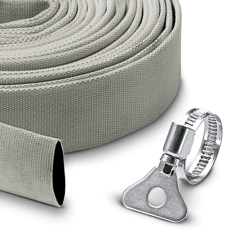 Kärcher 2.997-100.0 Gewebeschlauch Set – 10m Flexibler Flachschlauch