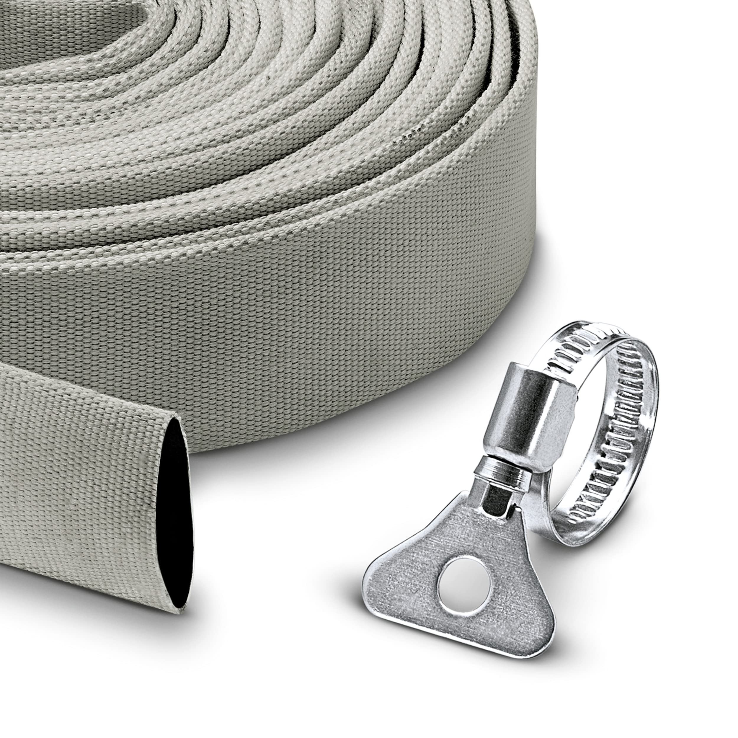 Kärcher 2.997-100.0 Gewebeschlauch Set – 10m Flexibler Flachschlauch