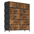 Flrrtenv 11 Fabric Drawer Dresser – Tall Storage Chest for Small Spaces