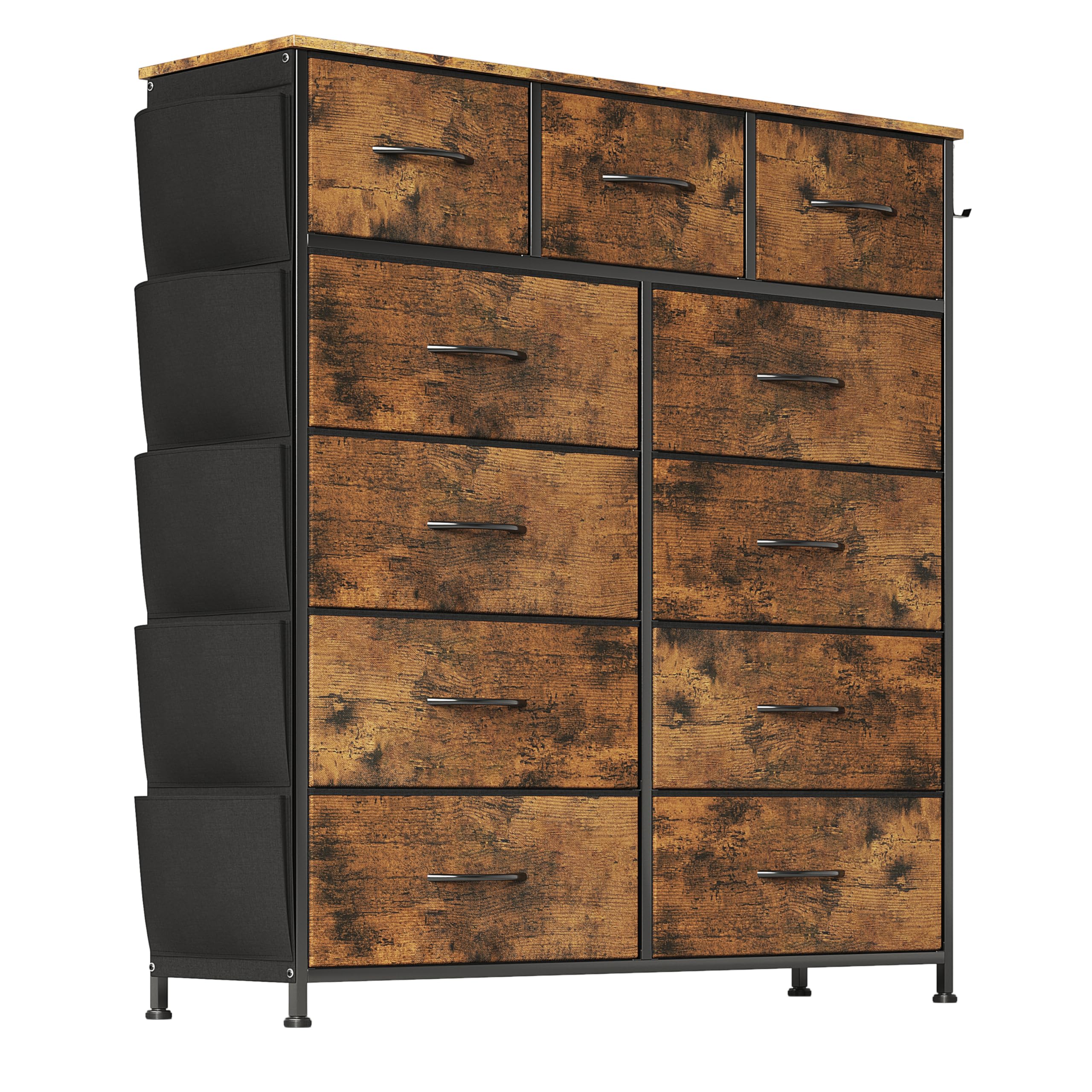 Flrrtenv 11 Fabric Drawer Dresser – Tall Storage Chest for Small Spaces