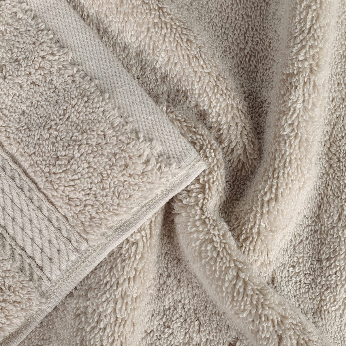 Superior Egyptian Cotton 2-Piece Solid Bath Sheet Set, Bath Sheet 34” x 68”, 800 GSM, 2-Pieces, Stone - image 5