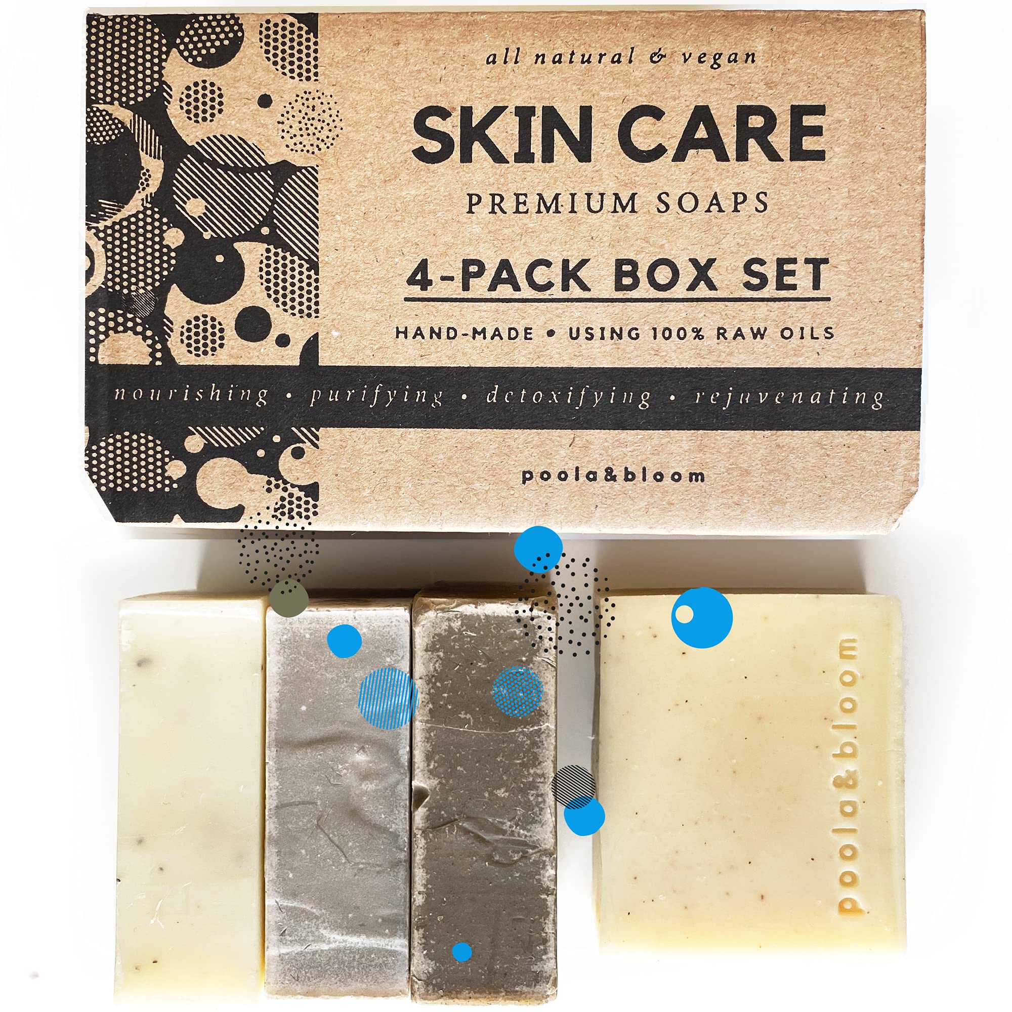 Poola & Bloom Salt Scrub Bar – Handmade Vegan Exfoliating Soap