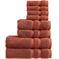 Christy Chroma 8-Piece Towel Set – 100% Cotton 675GSM – Cayenne Red