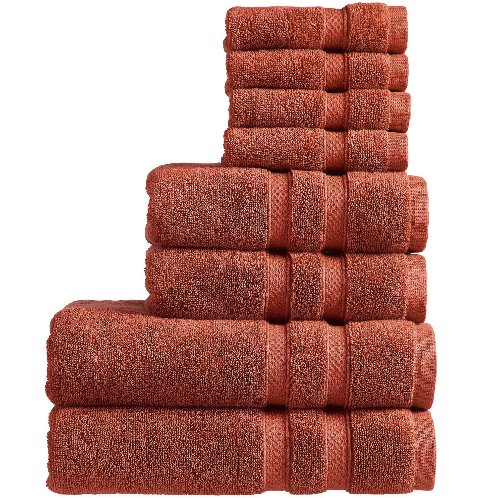 Christy Chroma 8-Piece Towel Set – 100% Cotton 675GSM – Cayenne Red
