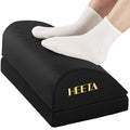 HEETA Foot Rest Under Desk, Ergonomic Footrest Adjustable 2 Optional Height Desk Foot Rest Foam Non-Slip Foot Stool for Home, Office & Gaming Black - image 1