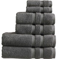 Christy Chroma 6-Piece Bath Towel Set | 675GSM Combed Cotton – Ash Grey