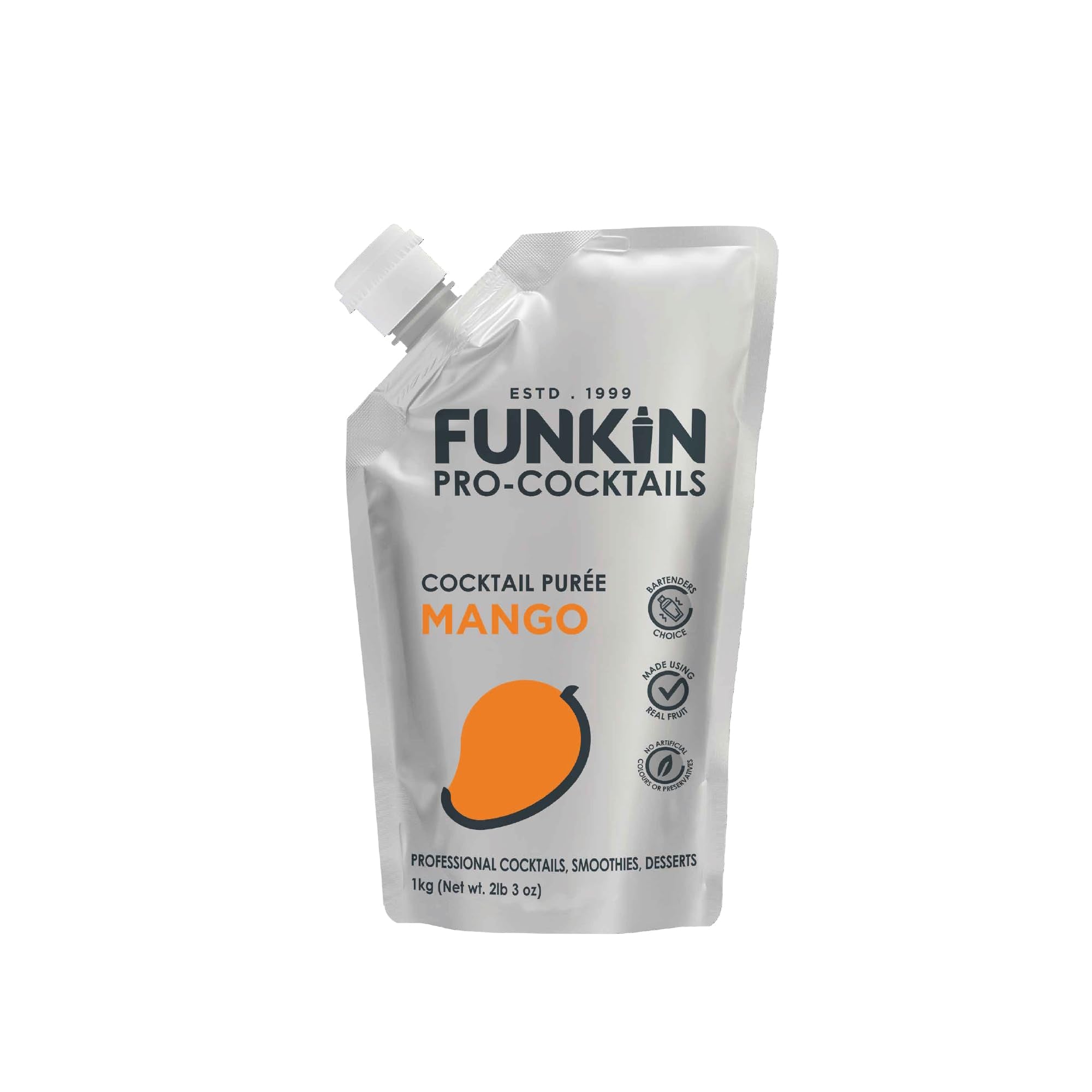 Funkin Mango Puree – 100% Natural Fruit Cocktail Mixer & Smoothie Base