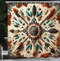 Abakuhaus Rustic Fabric Shower Curtain | Feathers & Arrows | 175 x 200 cm