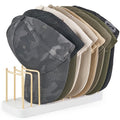 Mkono Hat Organizer for Baseball Caps, Hat Holder for 10 Baseball Caps, Tabletop Hat Rack Stand Hat Storage Display Baseball Cap Organizer for Desk