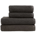 Christy Brixton 4 Piece Bath Towel Set | 100% Cotton Liquorice