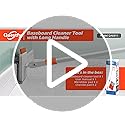 Qaestfy Wall & Baseboard Cleaner Mop with 122cm Long Handle & 4 Pads