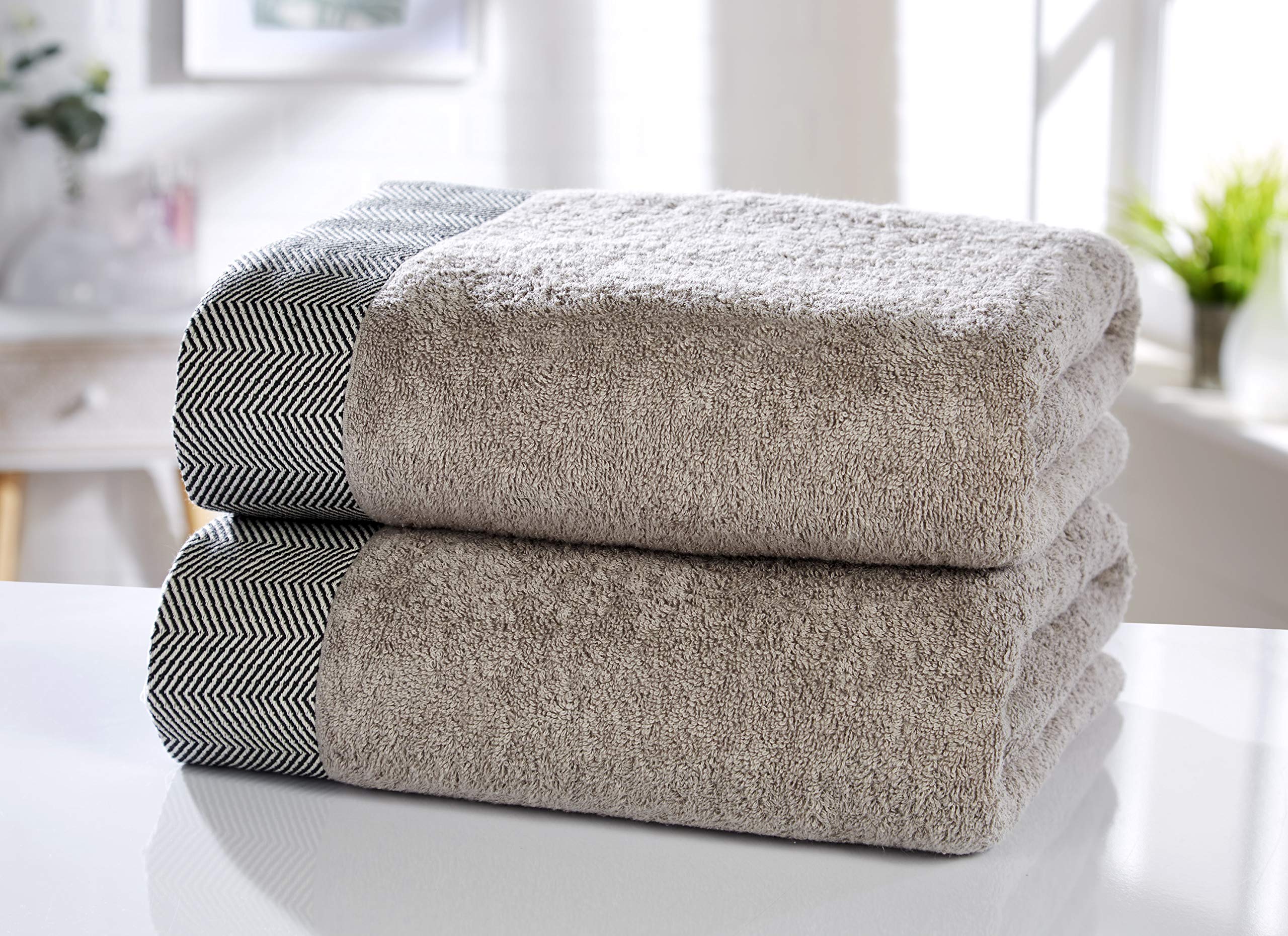 Rapport Tidal 2 Piece Bath Sheet Set | 100% Cotton Luxury Towels
